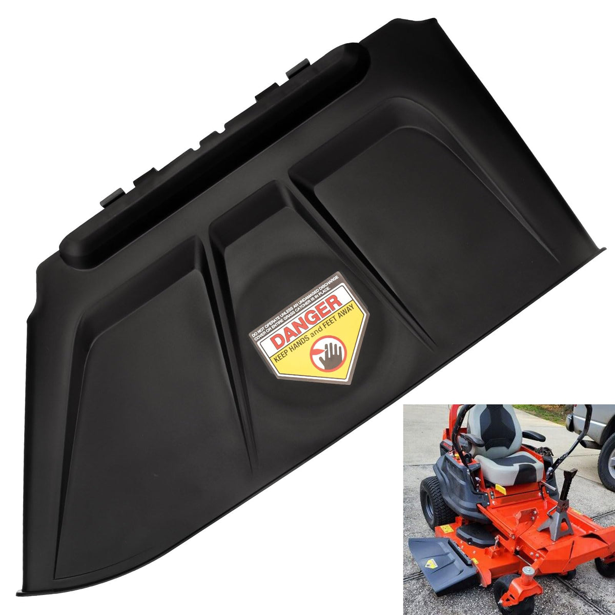XINKE side discharge chute for Ariens ZT XL60 improves debris ejection and secure mounting.