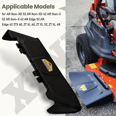 XINKE side discharge chute for Gravely ZT XL60 enables smooth mowing with secure attachment.