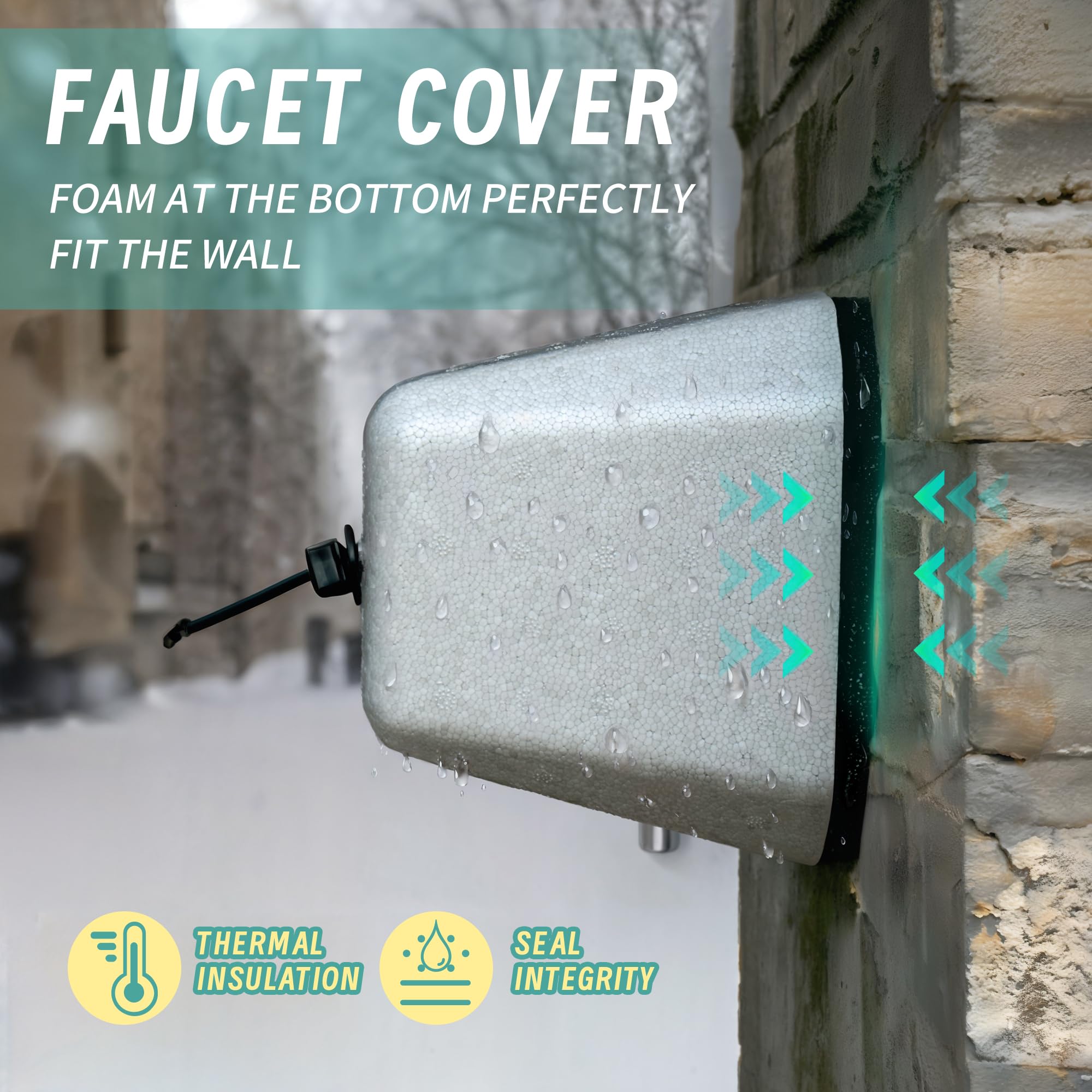XinKunmarine faucet cover with large pull-ring enables easy installation.
