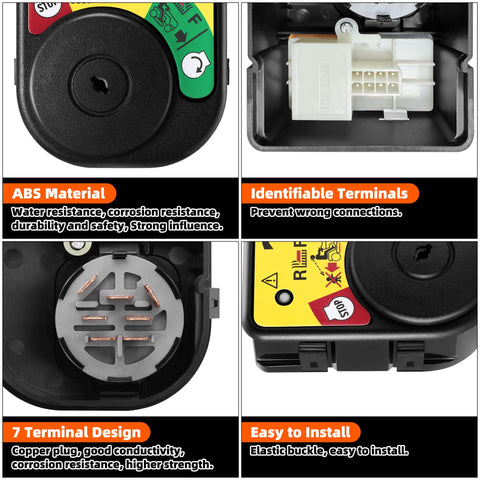 XINRINTONG ignition switch for Cub Cadet GT1054 provides durable operation and simple key start.