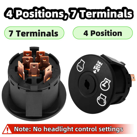 XINRINTONG ignition switch includes 2 keys for quick mower access.