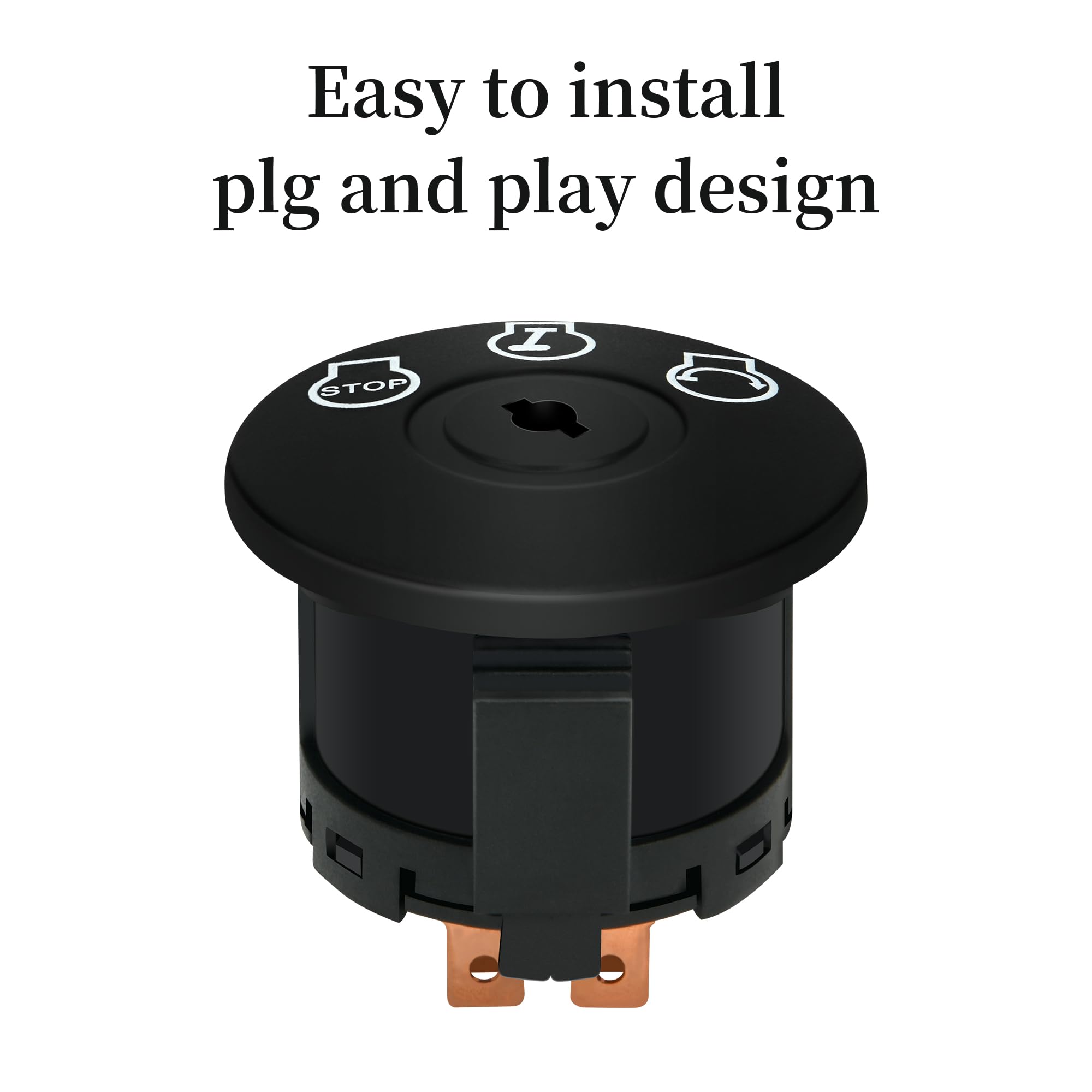 Plug-and-play installation of XINRINTONG ignition switch on mower