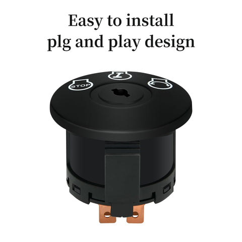 Plug-and-play installation of XINRINTONG ignition switch on mower