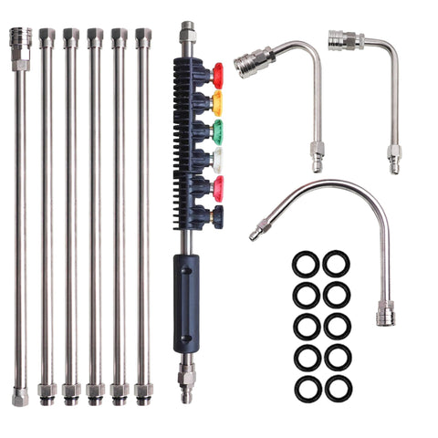 Xiny Tool 30-degree wand for deep-cleaning outdoor surfaces.