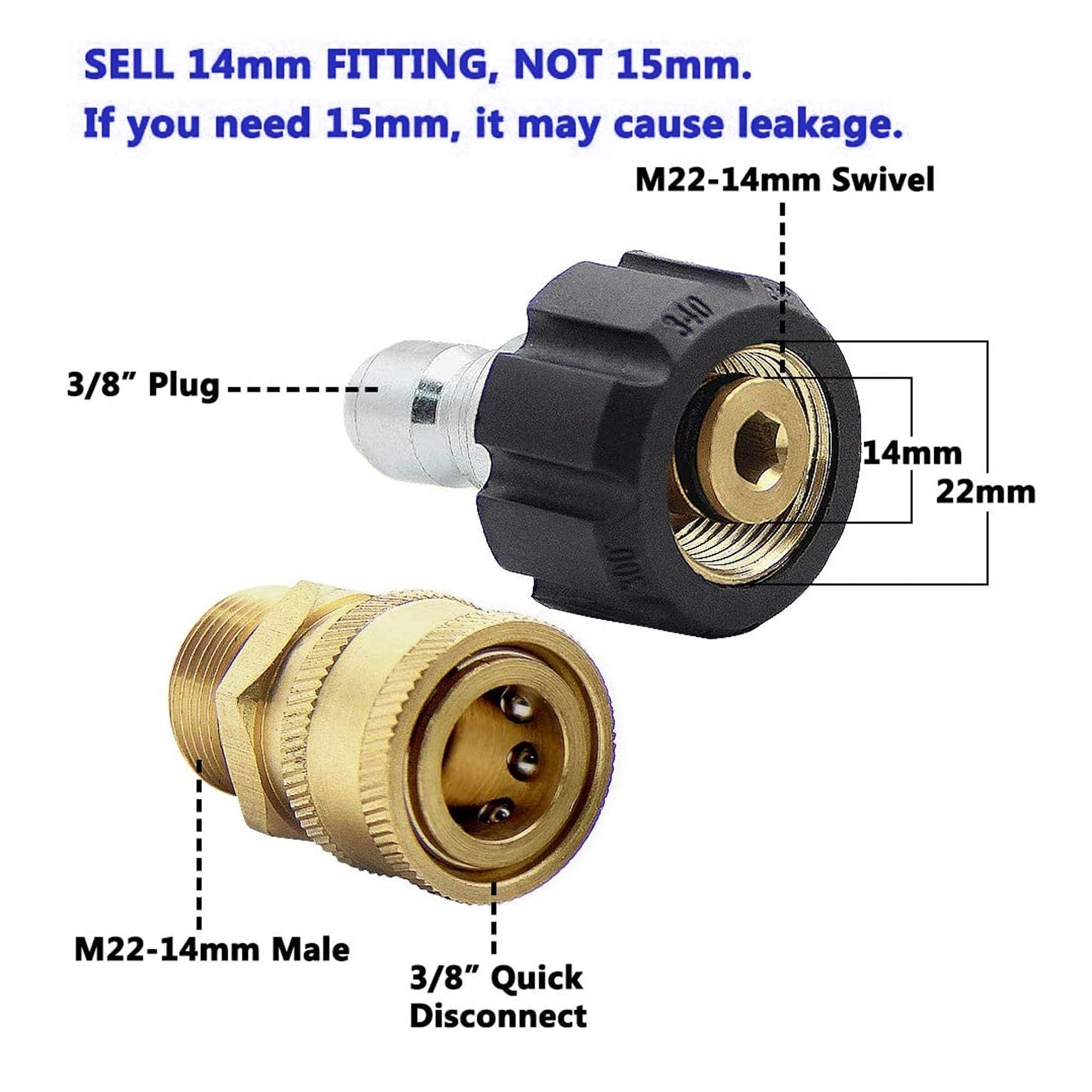 Xiny Tool 3/4 inch garden hose quick-connect compatibility with standard hoses