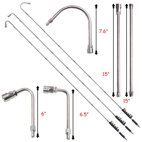 Xiny Tool 90-degree wand reaches edges and corners with ease.