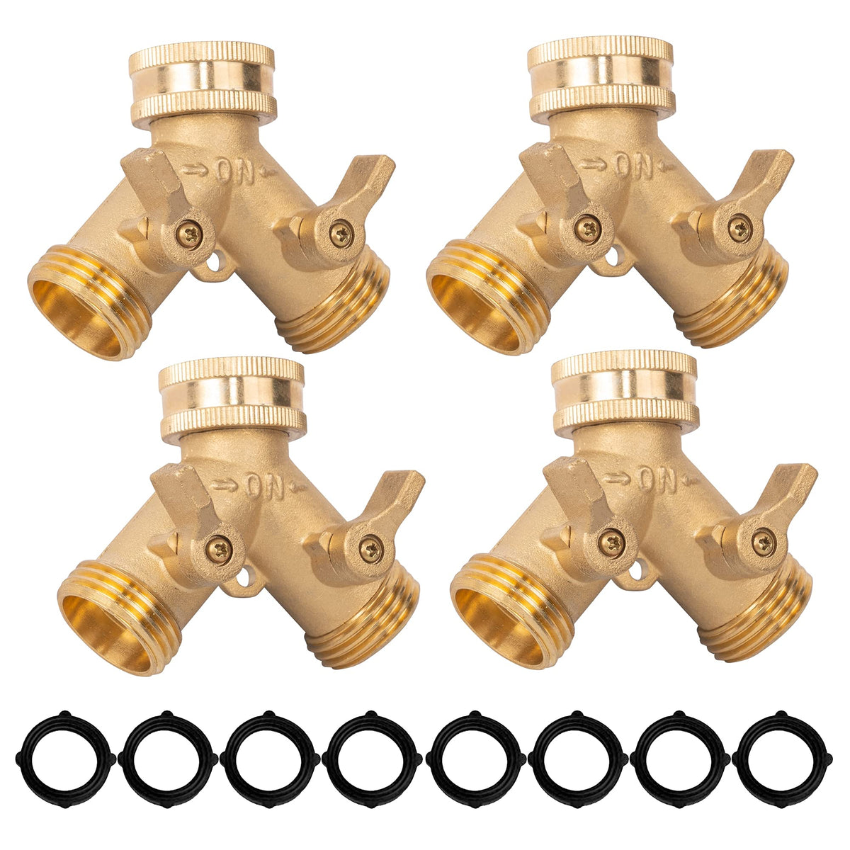 Xiny Tool brass garden hose splitter 2-way for flexible irrigation setups