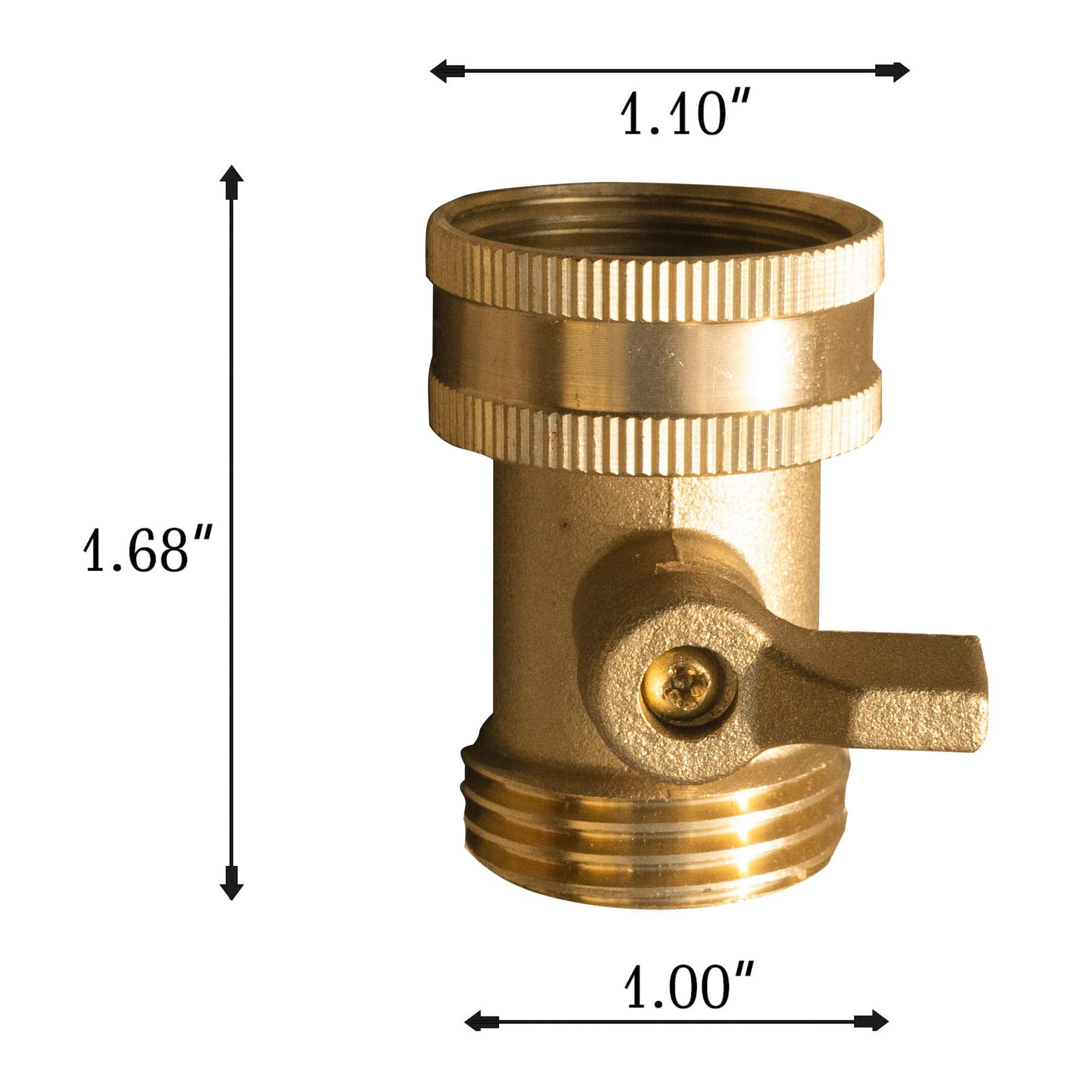 Xiny Tool brass connection; fits most 3/4-inch hoses securely for steady water flow.