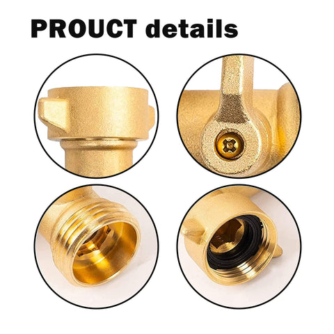 Xiny Tool durable brass elbow close-up highlights corrosion resistance.