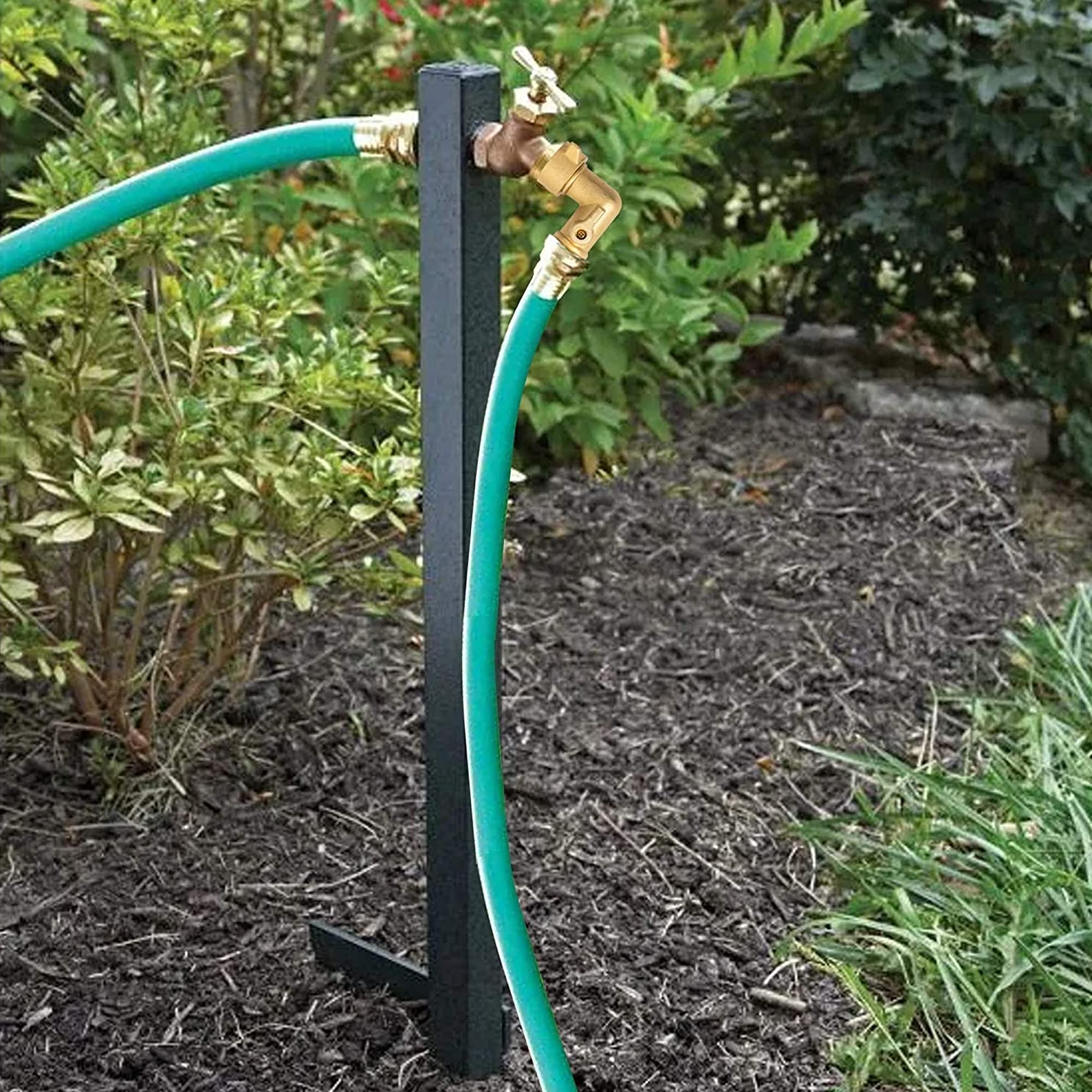 Xiny Tool packaged garden hose adapter with two washers for quick install.