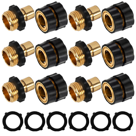 Xiny Tool quick-connect set with six male and six female connectors for fast hose changes