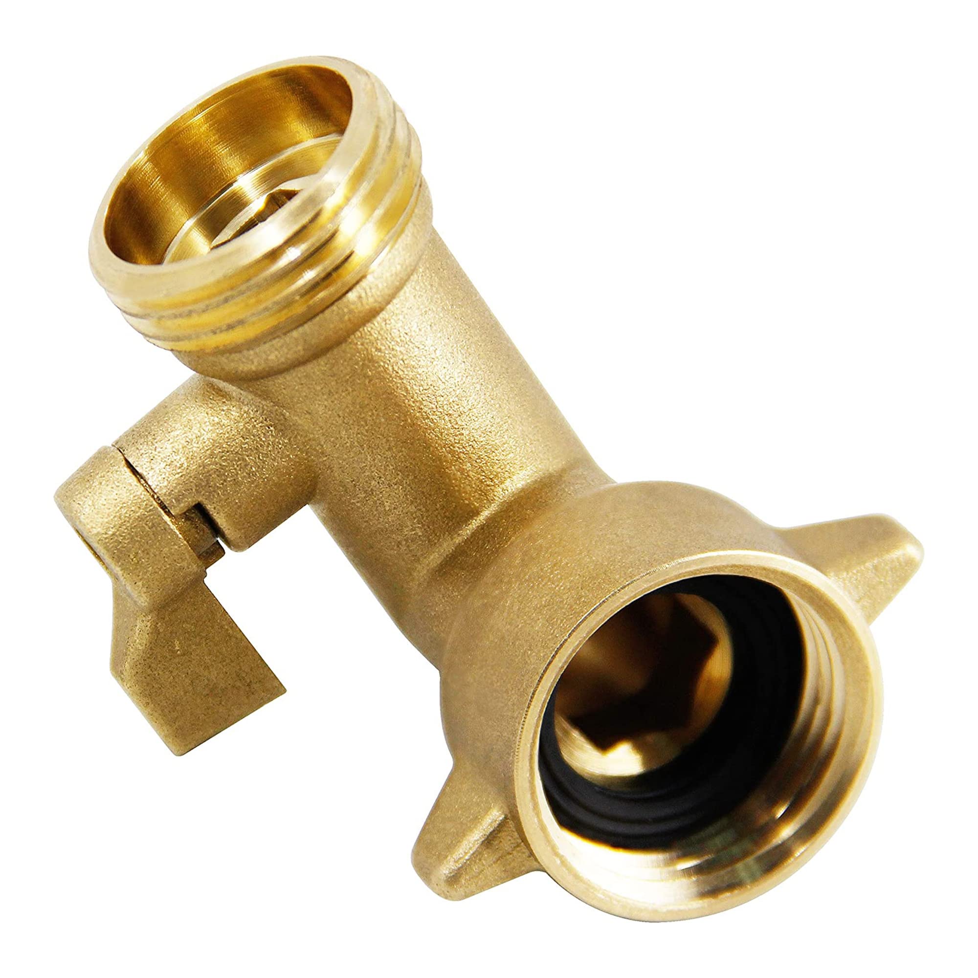 Xiny Tool shut-off valve enables quick flow adjustment for controlled watering.