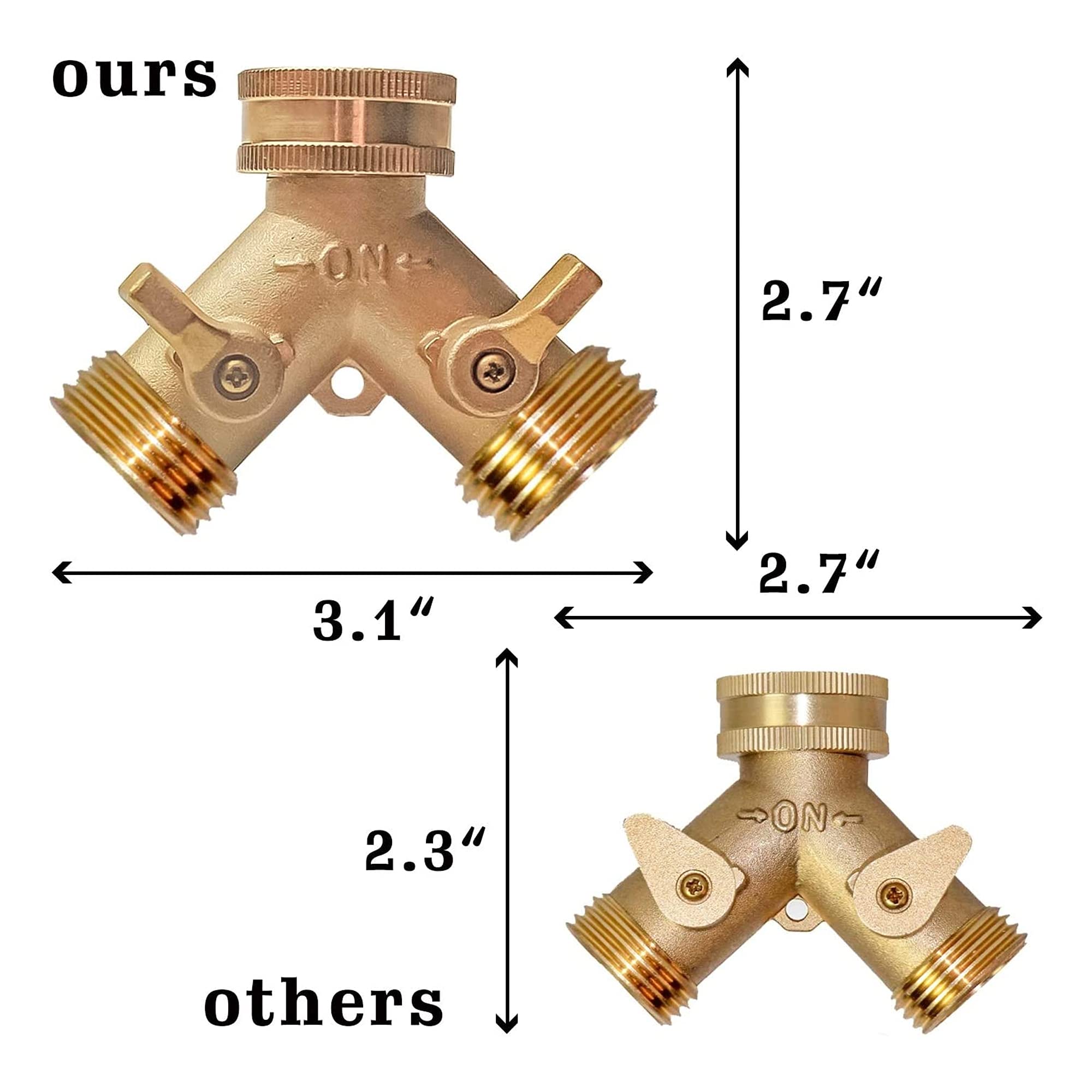 Xiny Tool solid brass construction for durable long-term use outdoors