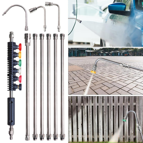 Xiny Tool straight wand extends reach across flat surfaces.