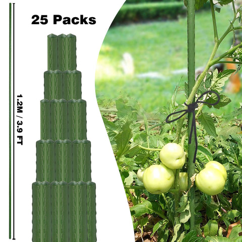 Xiny Tool tomato stake demonstrating 4 ft height and durability
