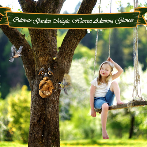 XIOQINE Easy hang installation with back keyholes for trees or walls.