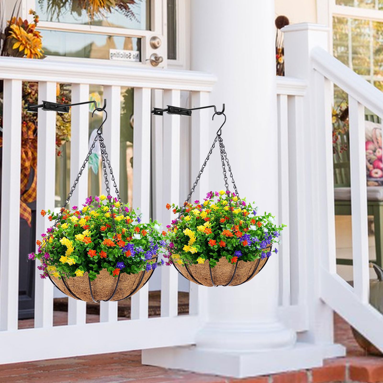 Xisakaca clamp-on deck hook on railing pole for versatile hanging