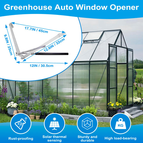 XISOCO galvanized steel vent opener close-up highlights corrosion resistance and smooth finish.
