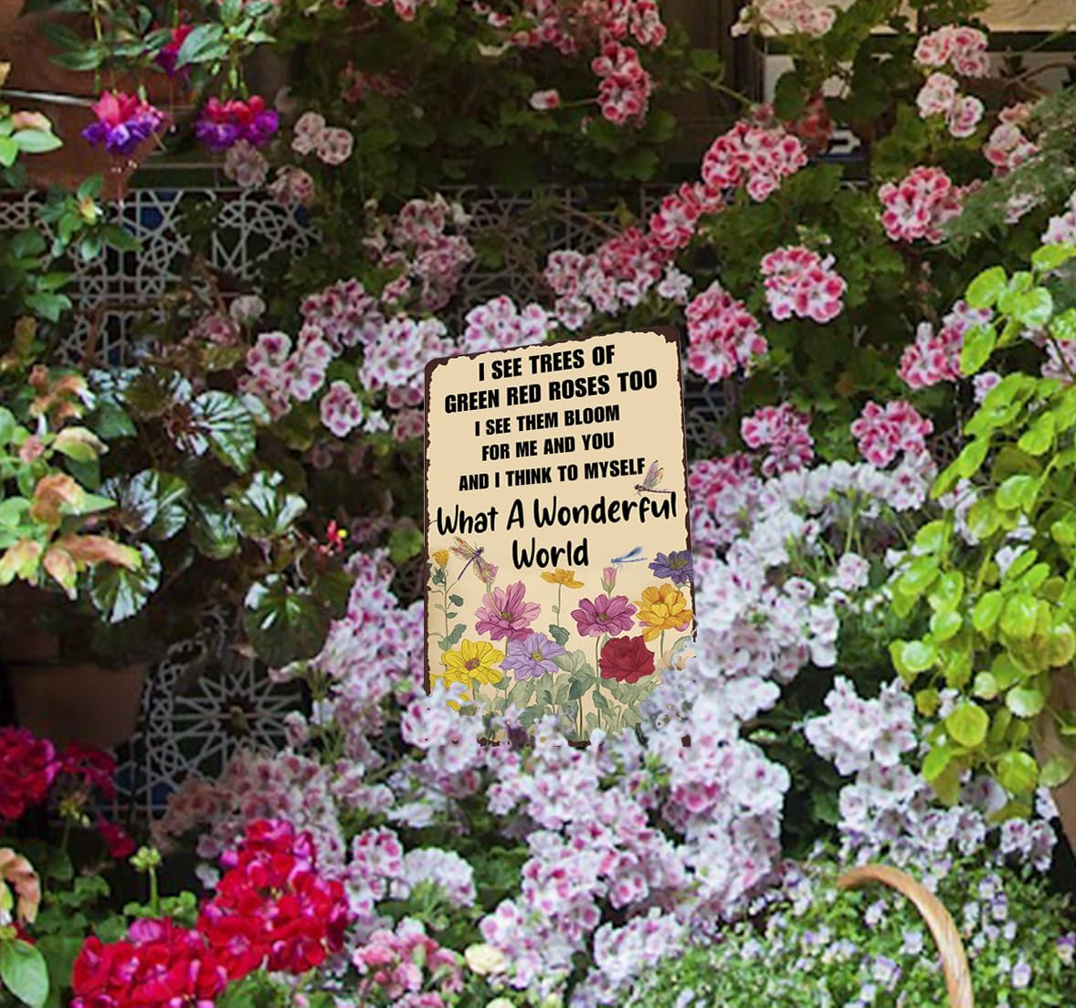 XIULUAN ideal garden shed, entryway, or kitchen wall sign.
