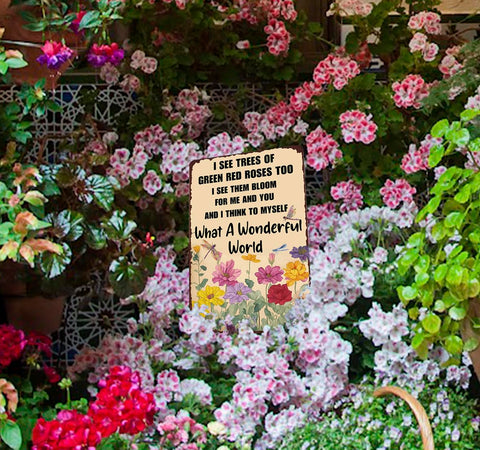 XIULUAN ideal garden shed, entryway, or kitchen wall sign.
