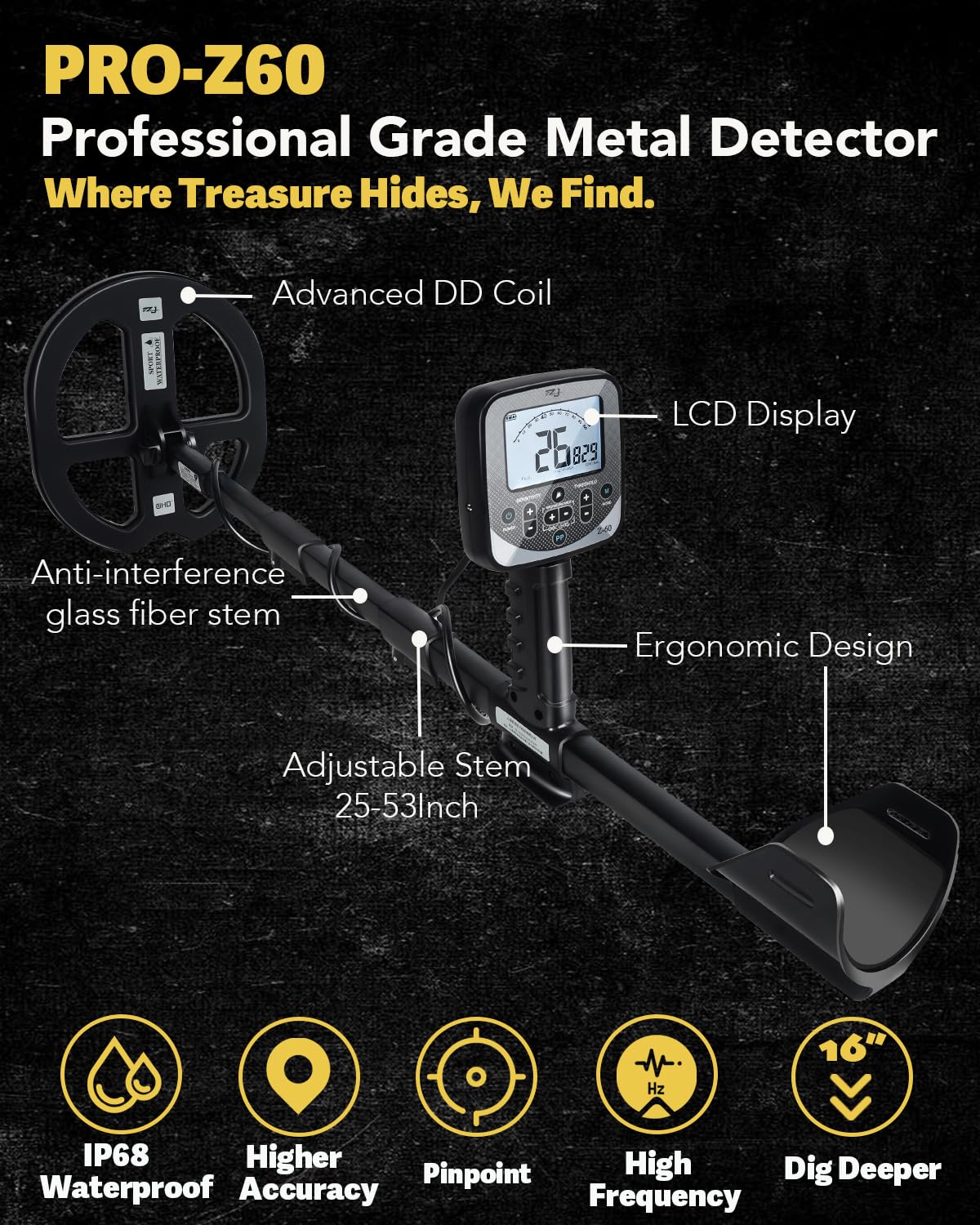 xiutantxmd PRO-Z60 19-23khz tuning focused on small targets like coins