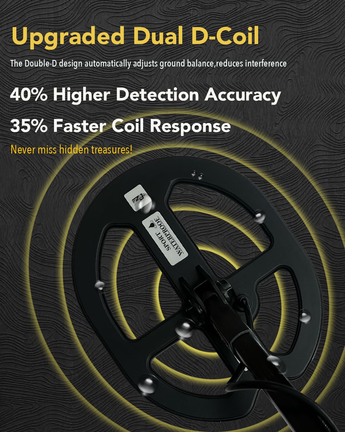 xiutantxmd PRO-Z60 waterproof DD coil ready for shallow water searches