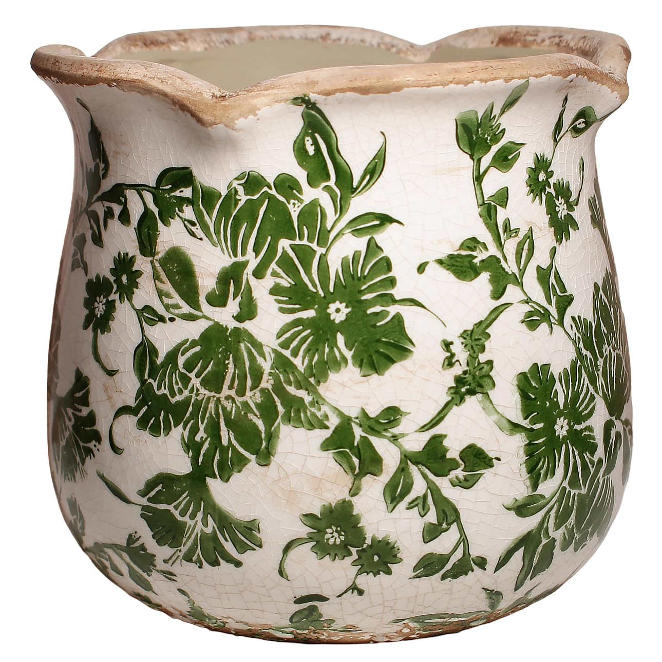 Xiaan Jiaju Tuscan ceramic pot with drainage hole ideal for indoor plant care