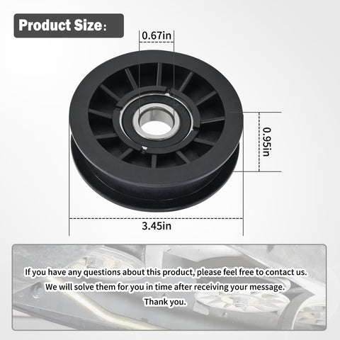 XJJ flat idler pulley packaging included for quick replacement