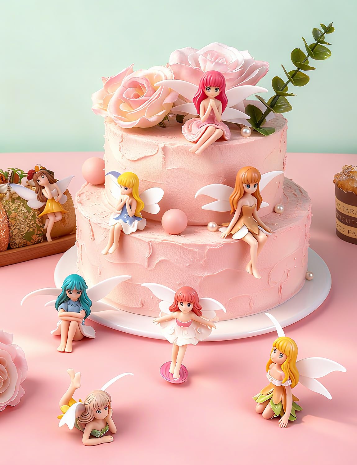 XJWWHZ cake decoration fairy figurine ideal for icing desserts.