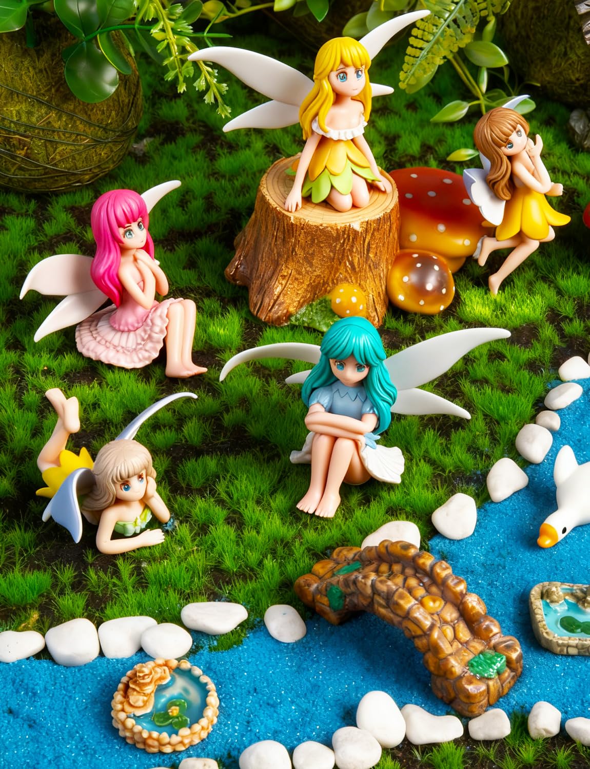 XJWWHZ fairy-garden decor idea brightens outdoor spaces for your yard.