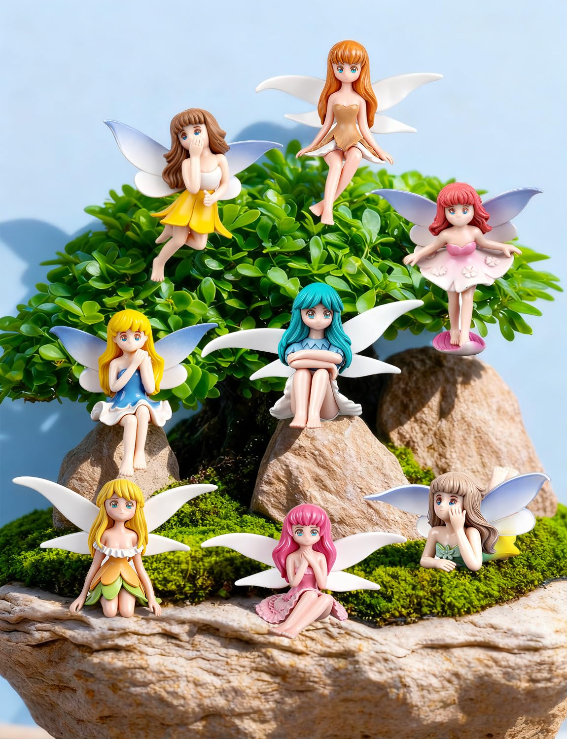 XJWWHZ resin fairy figurine set suitable for collectors and gifts.