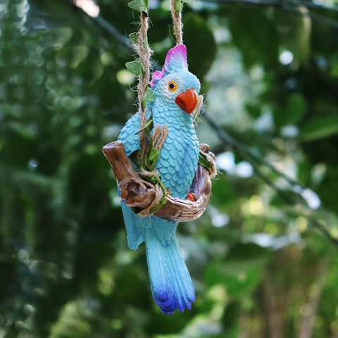 XKFLAUHM hanging bird figurine lightweight outdoor accent