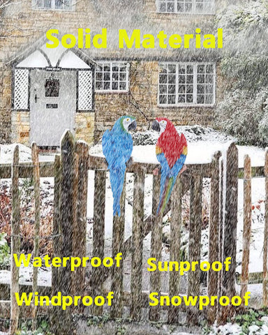 XKFLAUHM garden parrot statue serves as a playful focal point