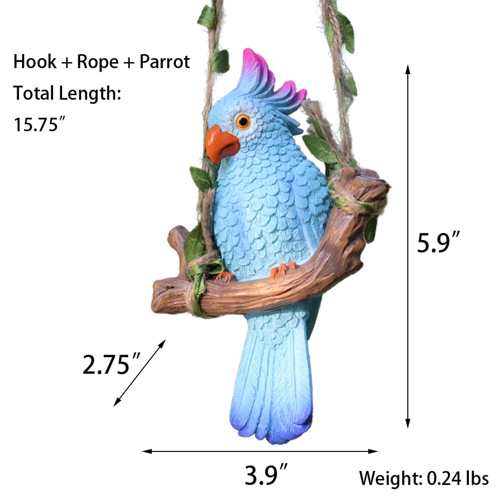XKFLAUHM tiki bar parrot sculpture brightens outdoor patios