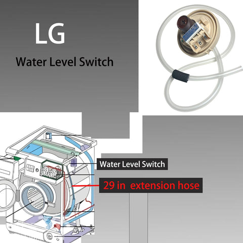 XKNDLLING 29-inch hose extension kit enhances installer flexibility.
