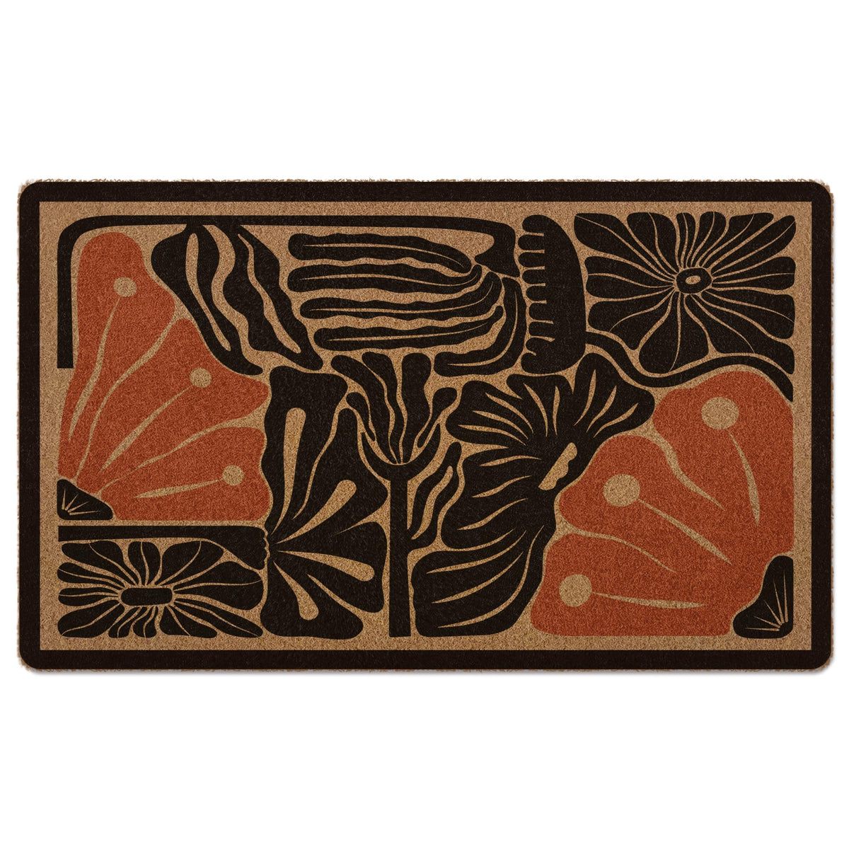 XLDLIOO boho floral door mat with a welcoming pattern for entryways.