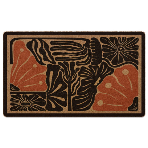 XLDLIOO boho floral door mat with a welcoming pattern for entryways.