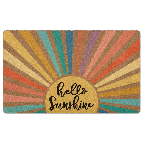 XLDLIOO Boho Sunshine Door Mat with pattern design adds style to your entry.