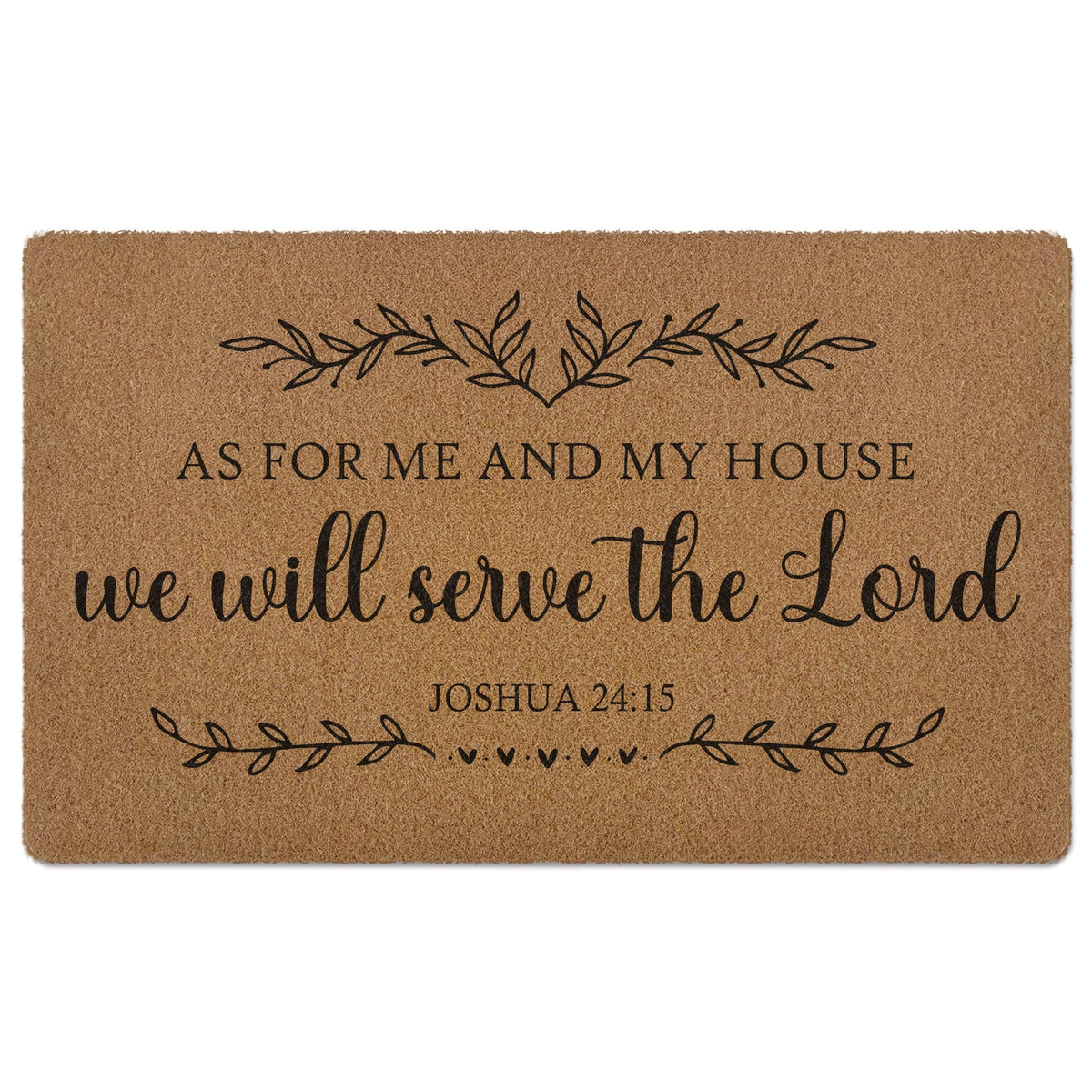 XLDLIOO Christian Easter doormat pattern highlighting welcome design and dirt-trapping capability.