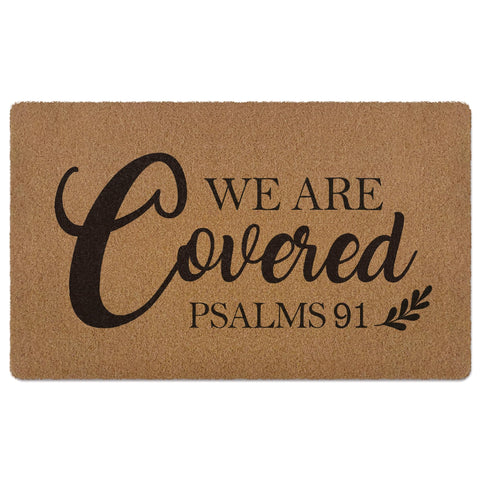 XLDLIOO Christian Easter Doormat with Psalm 91 opens doors to a welcoming, durable entry.