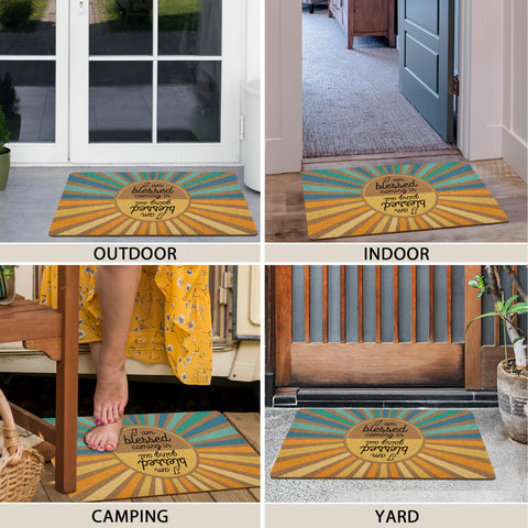 XLDLIOO Easy-care mat stays vibrant with regular vacuuming.