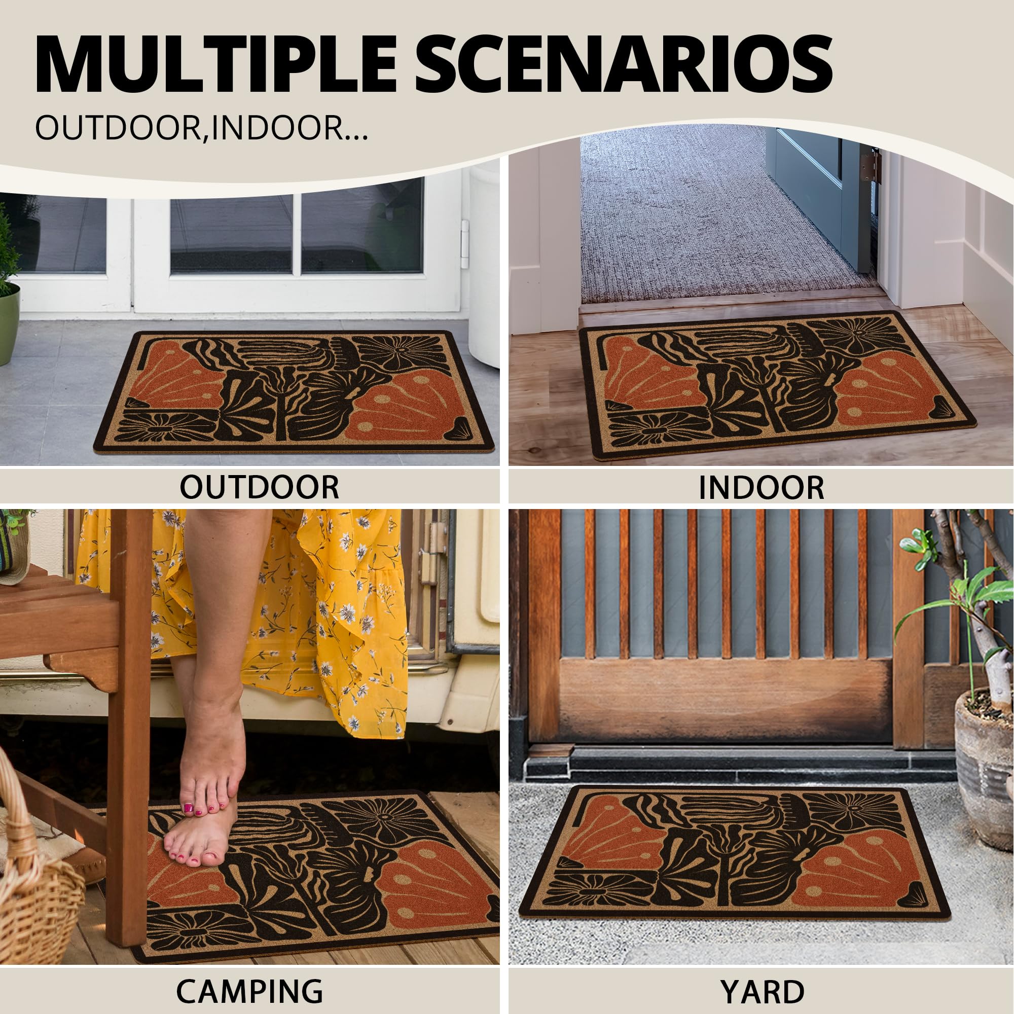 XLDLIOO durable design supports heavy foot traffic at thresholds.