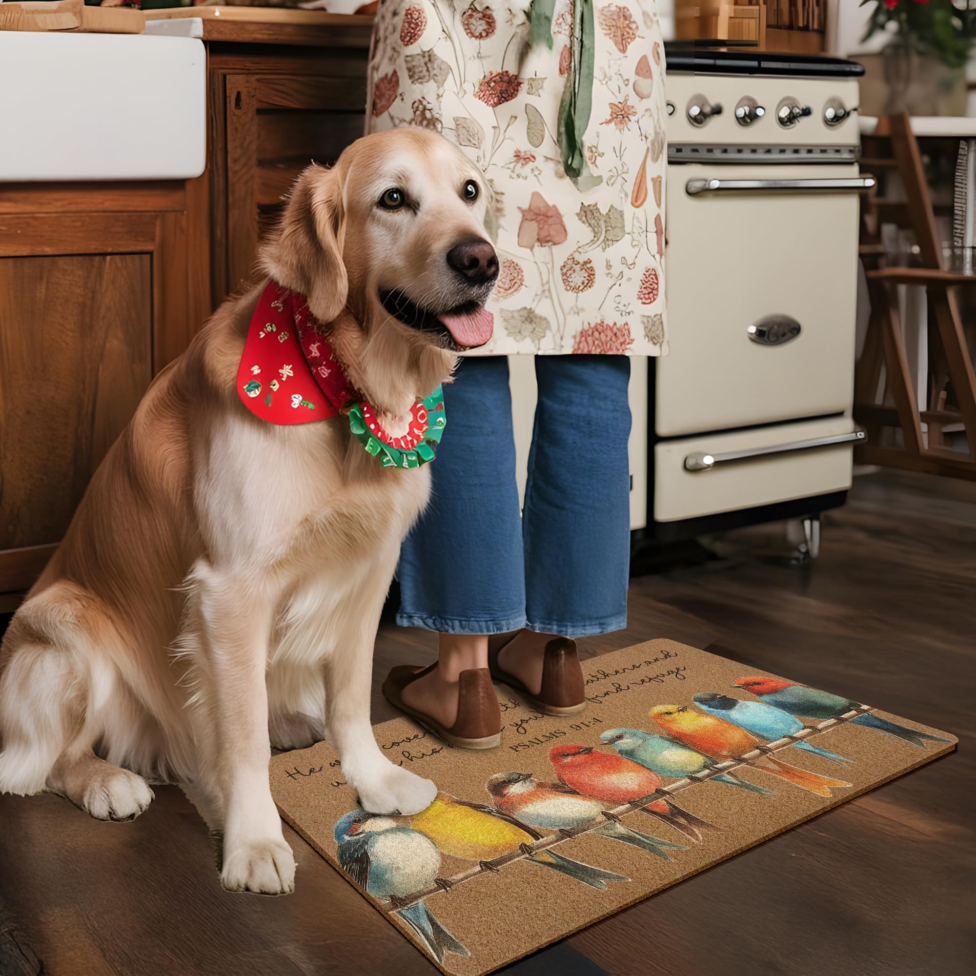 XLDLIOO high-definition pattern doormat blends style with durability for busy entrances.