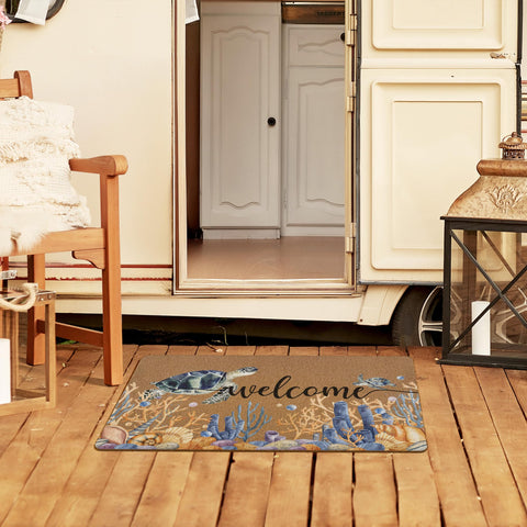 XLDLIOO Indoor Outdoor Mat suits both entryways and patios