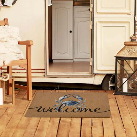 XLDLIOO Indoor/outdoor doormat placed at a kitchen entry for versatile use.