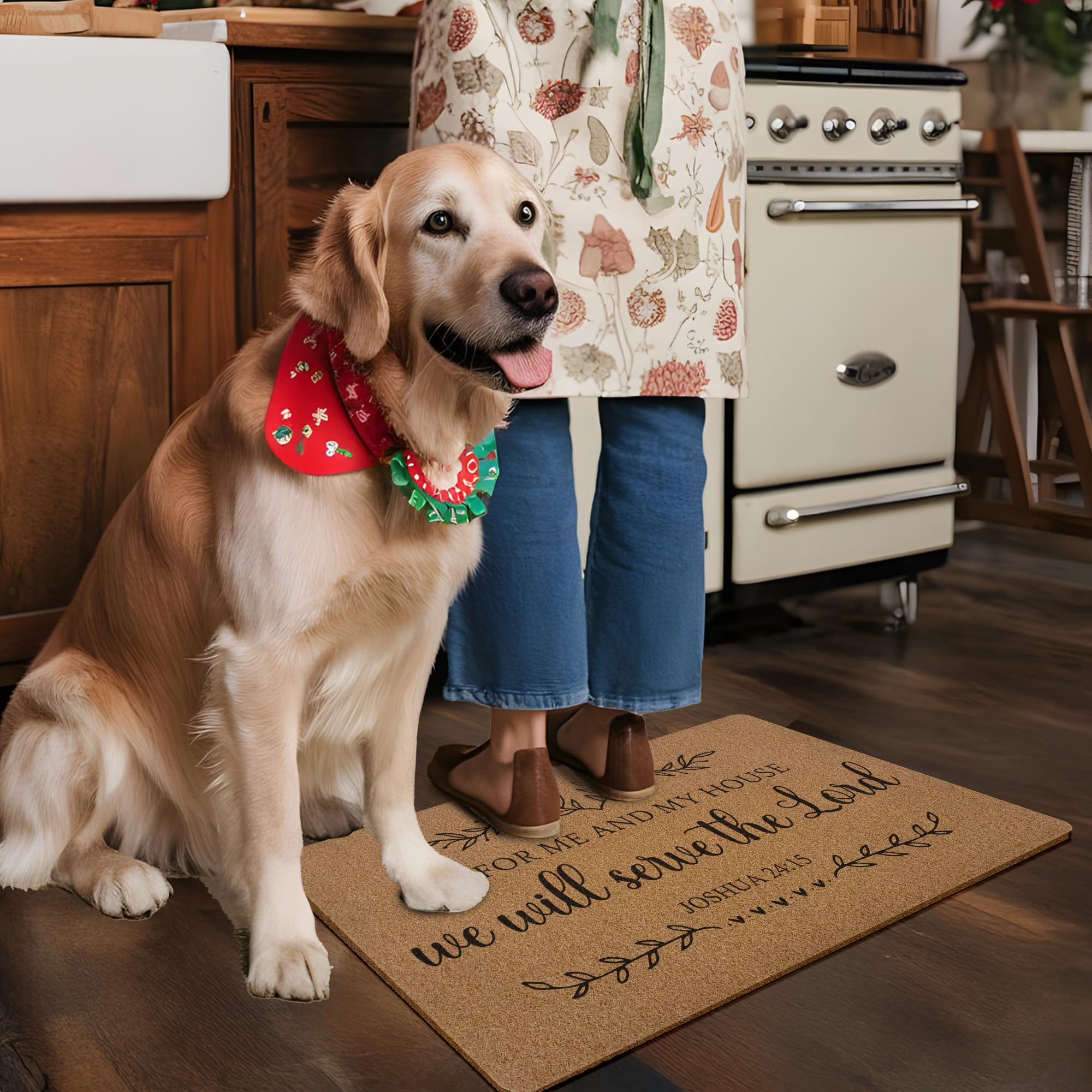 XLDLIOO Scripture quote doormat ideal for gifting and home uplifting.