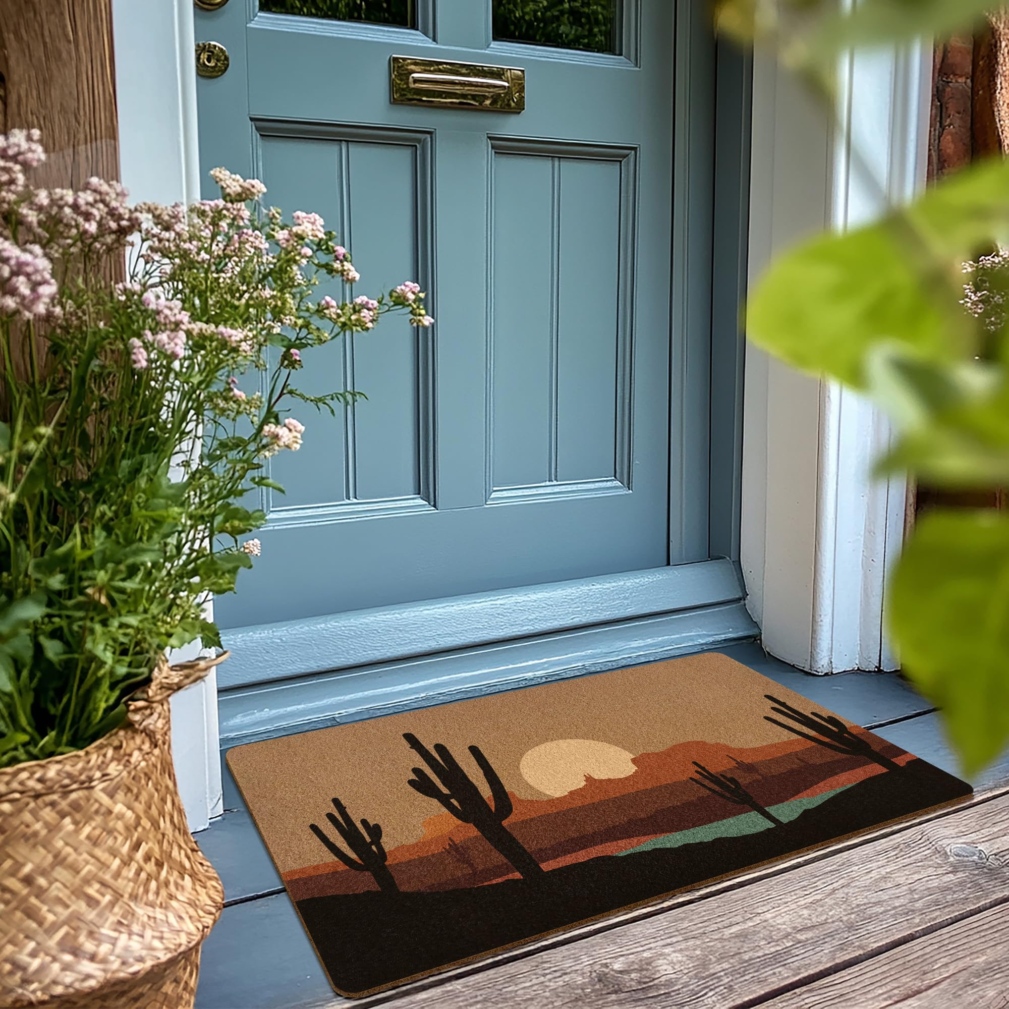 XLDLIOO durable polypropylene doormat with rubber backing for heavy traffic areas