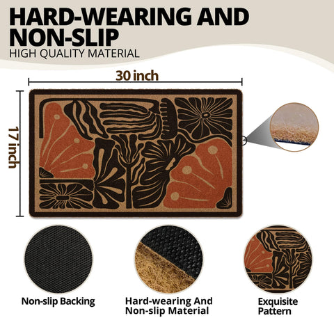 XLDLIOO mat features a textured rubber backing for grip.