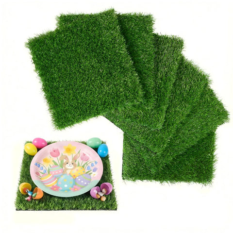 XLX TURF artificial grass mats 12x12 Easter centerpiece for durable, reusable decor.