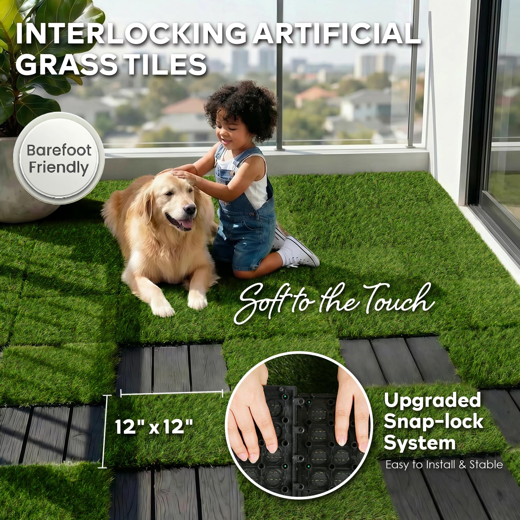 XLX TURF drainage holes grid base enables quick water release after rain.